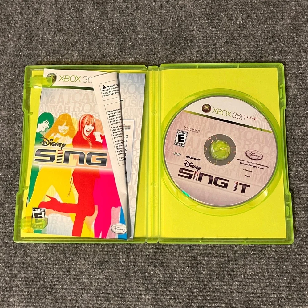 Disney Sing It Xbox 360 Karaoke Game Hannah Montana High School Musical NTSC